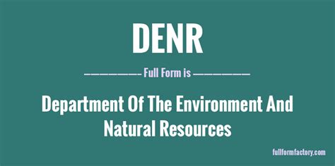 DENR Philippine Abbreviation Meaning .